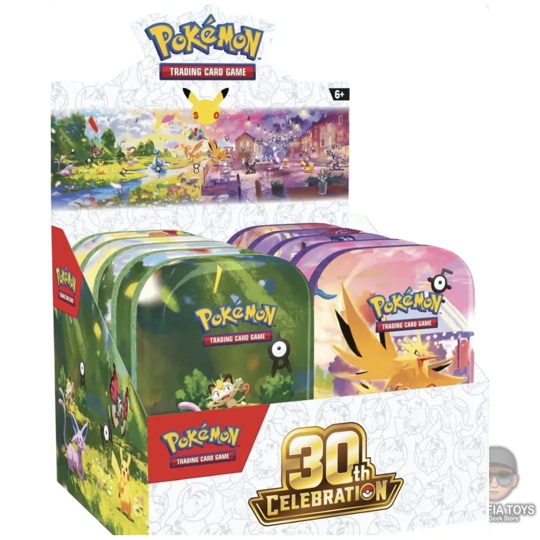 Pokemon Tcg 30TH Anniversary Celebration Tin Display Ingles