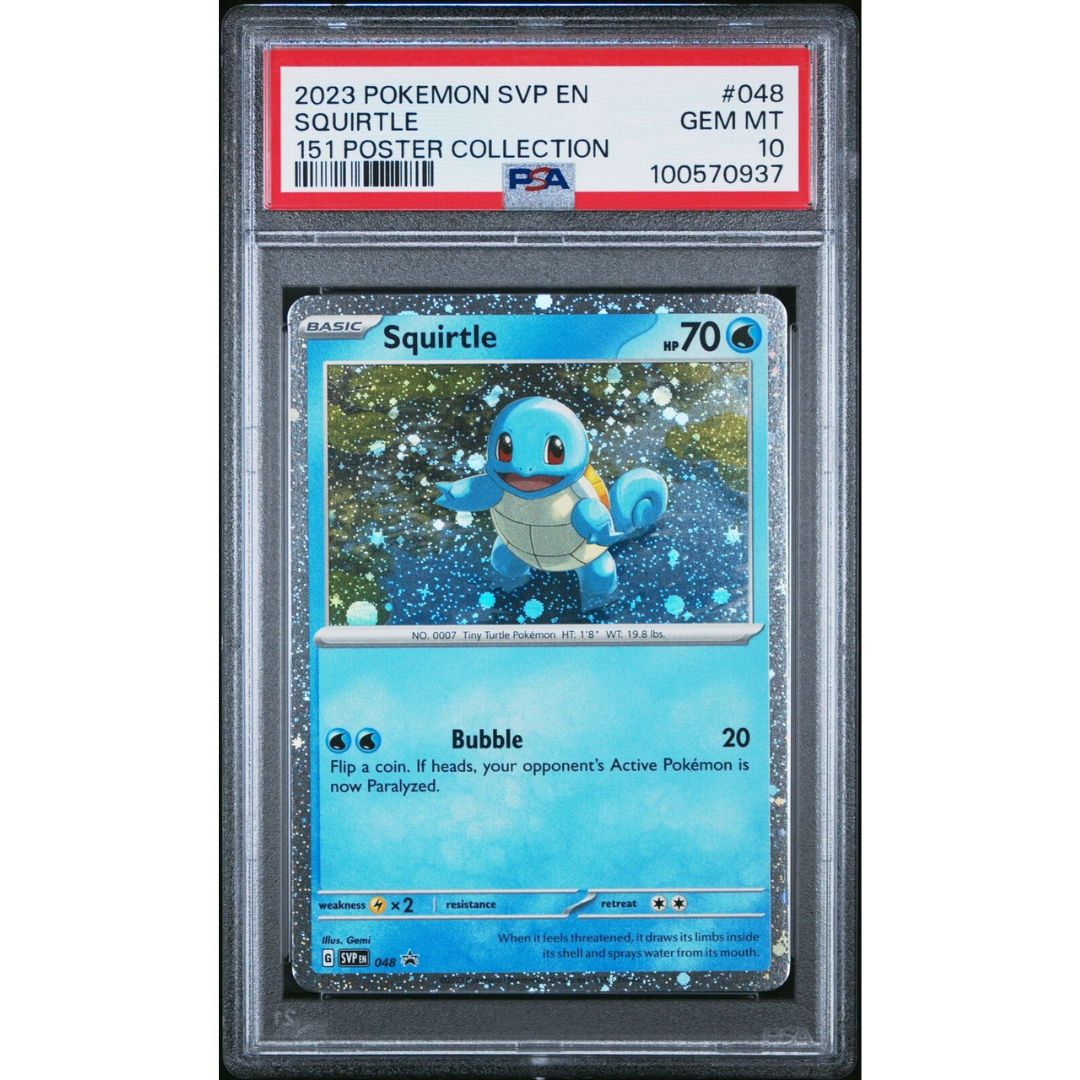 2023 Pokemon Svp En-Sv Black Star Promo 151 Poster Coll #048 Squirtle Psa 10
