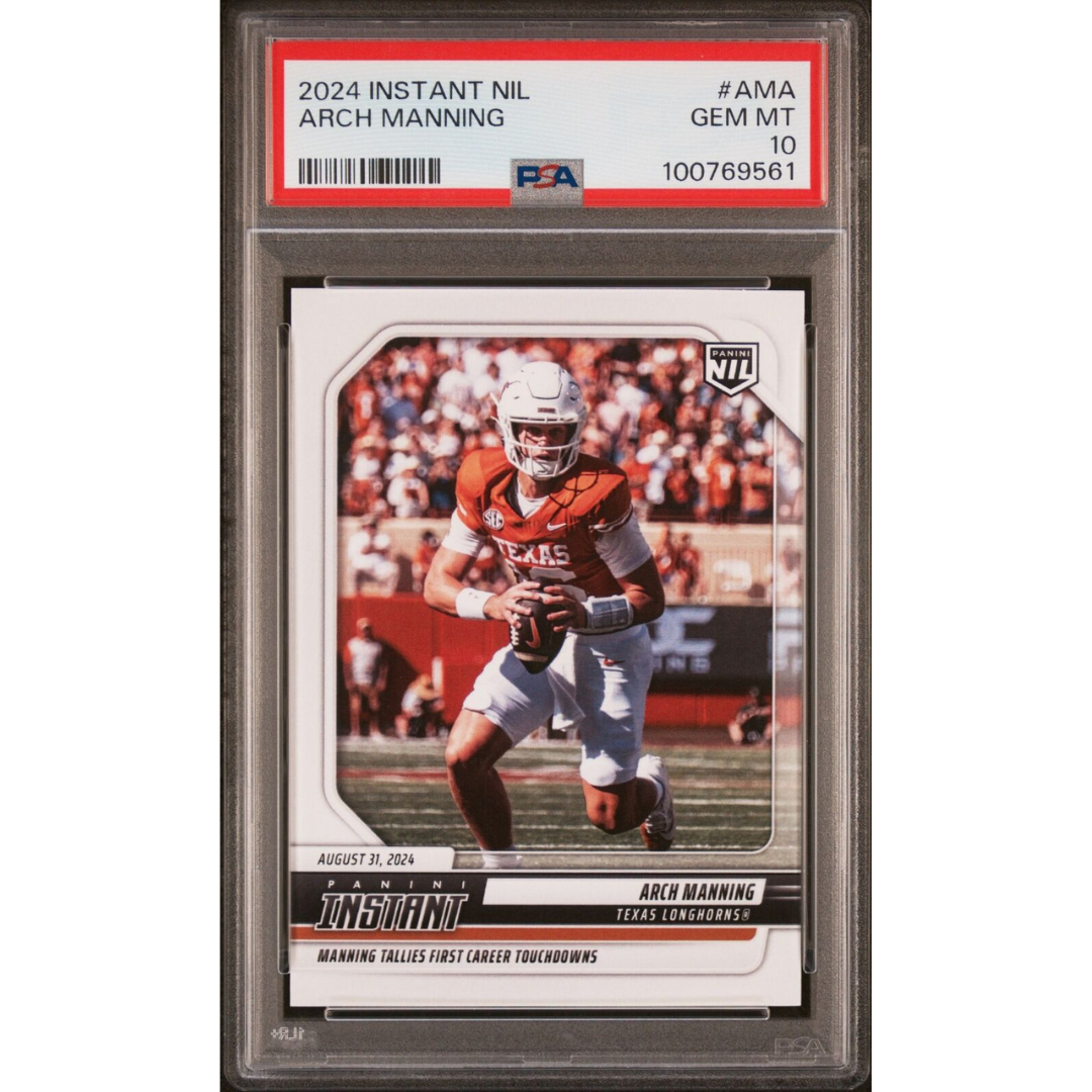 2024 Panini Instant Nil College Football #Ama Arch Manning Psa 10