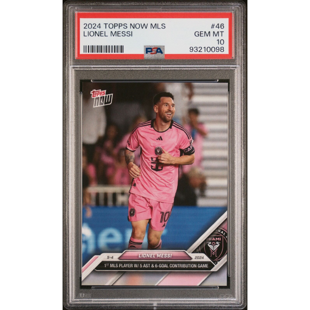 2024 Topps Now Mls #46 Lionel Messi Psa 10
