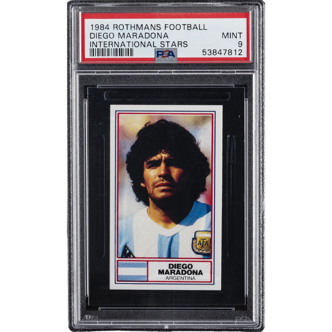 Rothmans Football Diego Maradona PSA 9 Internacional Stars