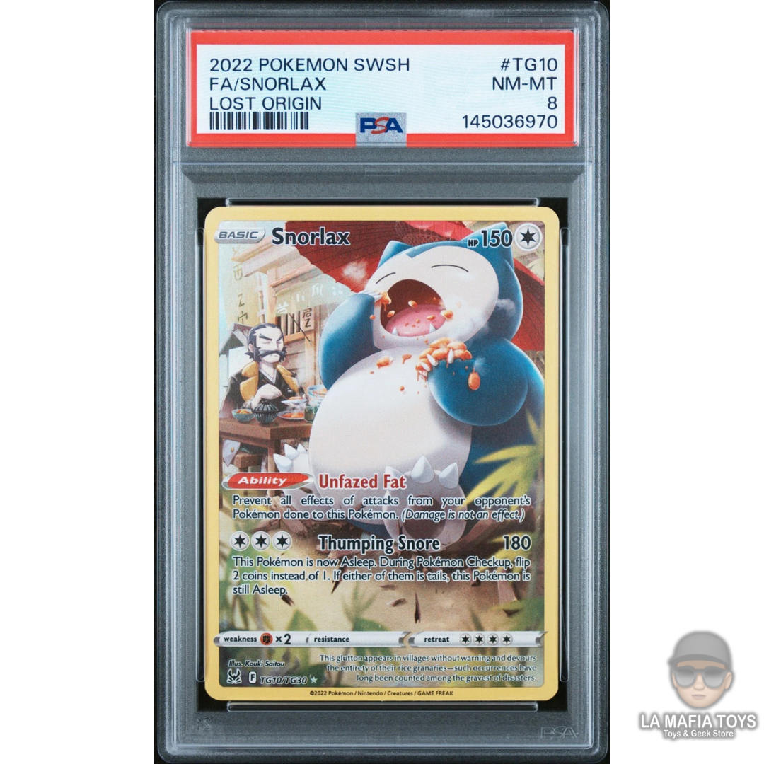 Pokemon Tcg Snorlax Tg10 Sword & Shield Lost Origin Psa 8 2022