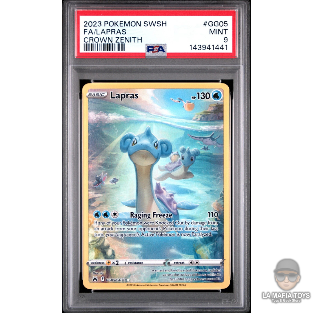 Pokemon Tcg Lapras Gg05 Sword & Shield Crown Zenith Psa 9 2023