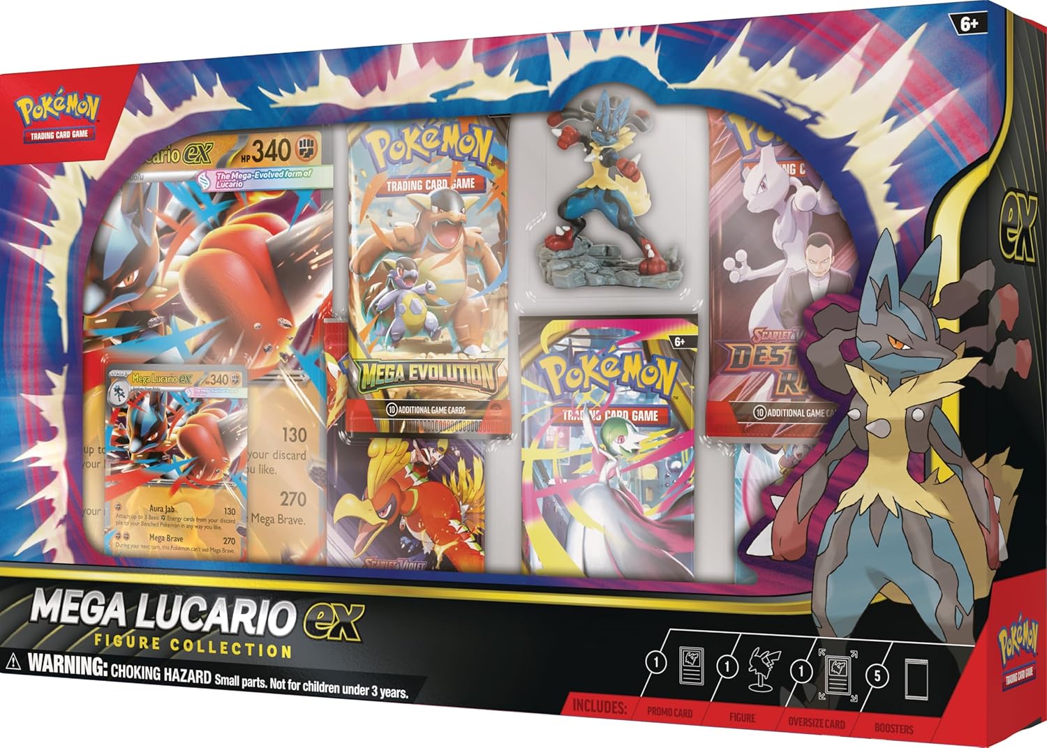 Pokemon Tcg Mega Lucario Ex Figure Collection (Ingles)