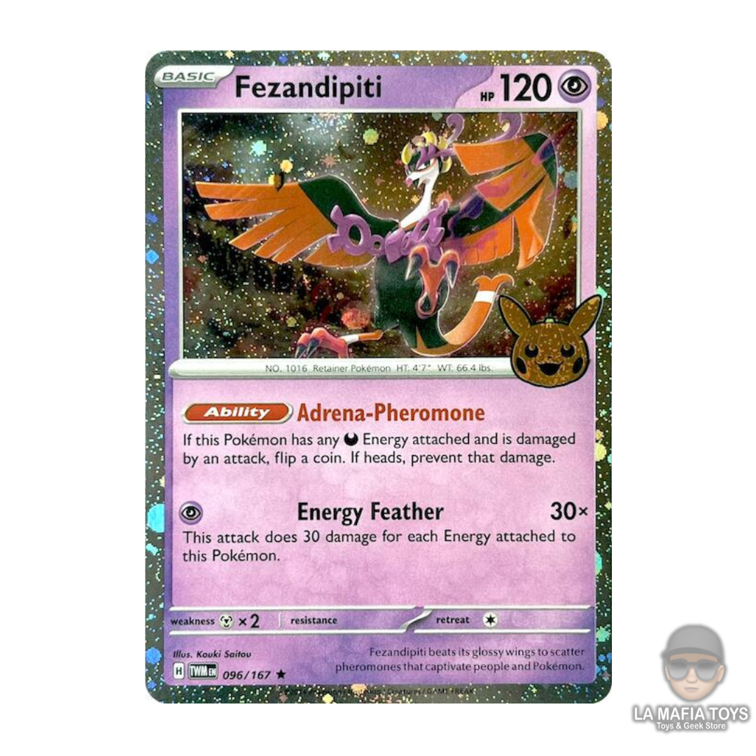 096 167 pokemon card Fezandipiti #96 Pokemon Trick Or Trade 2024
