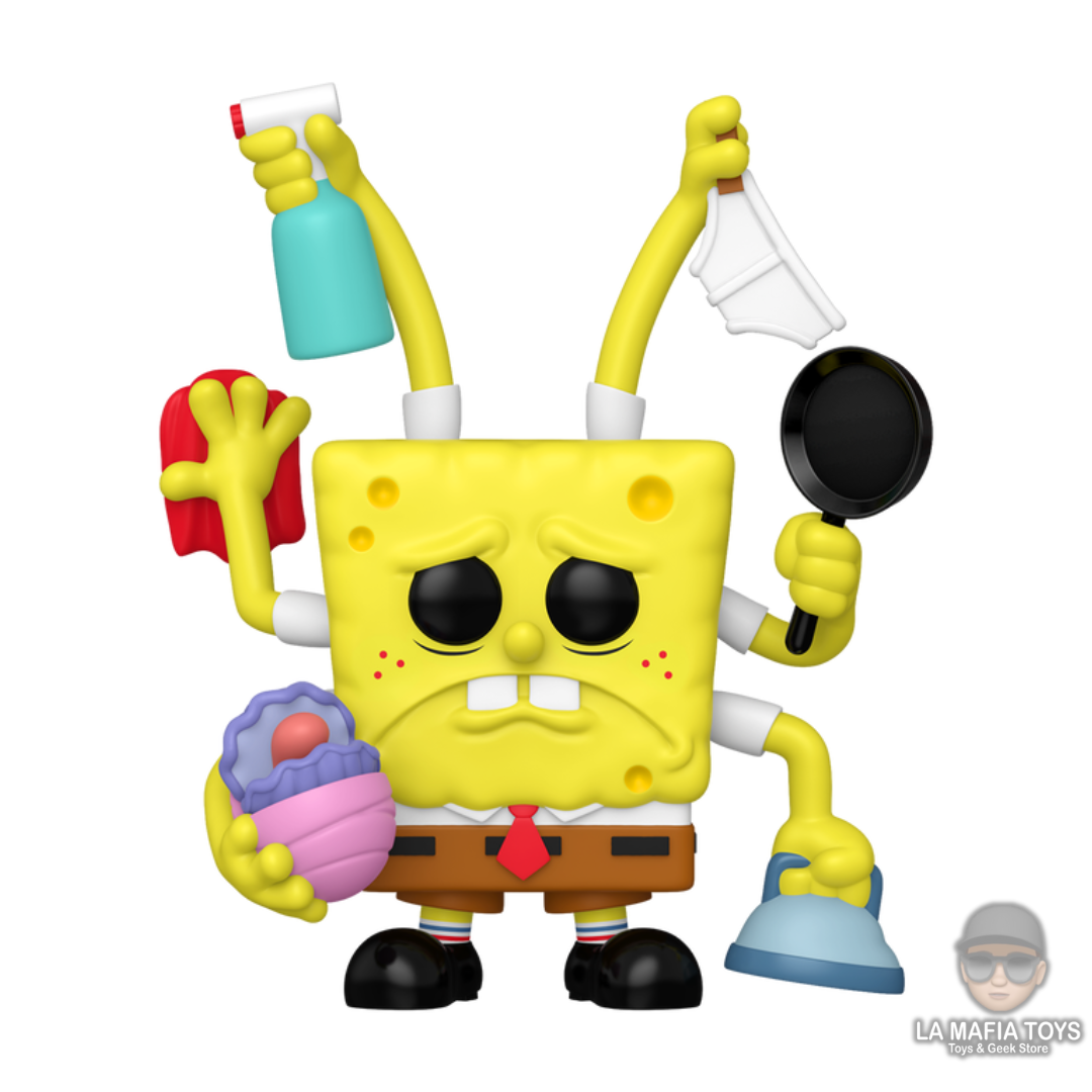Funko Bob Esponja Cleaning SDCC 25 CAJA DAÑADA