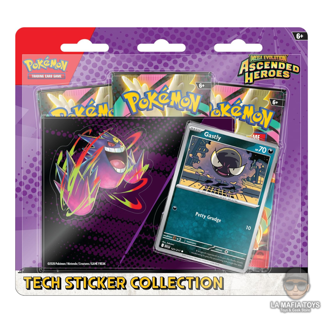 Pokemon Tcg Ascended Heroes Tech Sticker Gastly Ingles