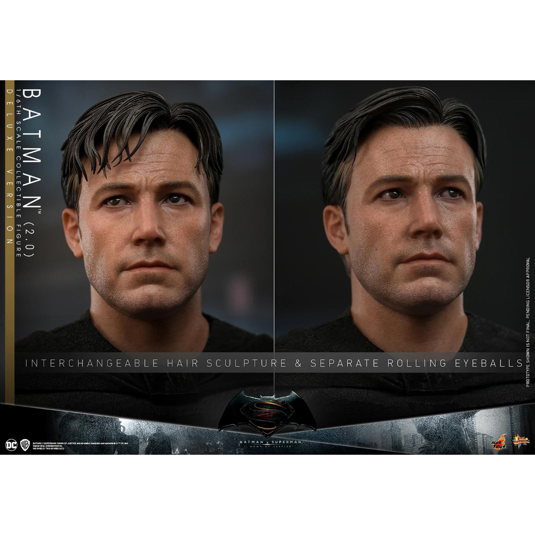 Batman 2.0 Deluxe Hot Toys DC Sideshow Batman V Superman