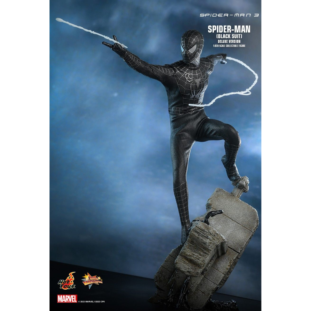 Black Suit Sideshow Spider Man 3 Deluxe Hot toys Figure