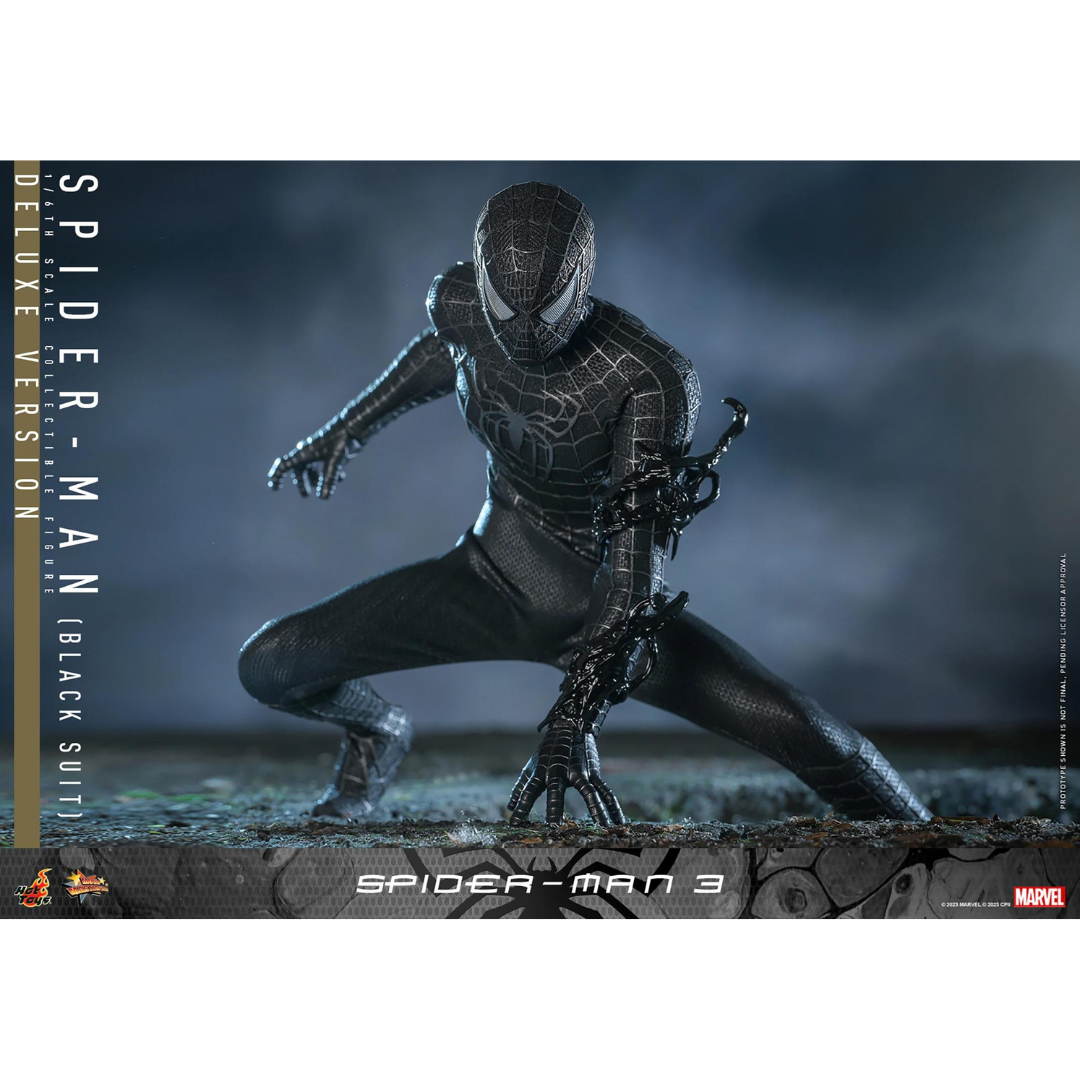 Sideshow SpiderMan 3 Hot Toys Marvel Black Suit