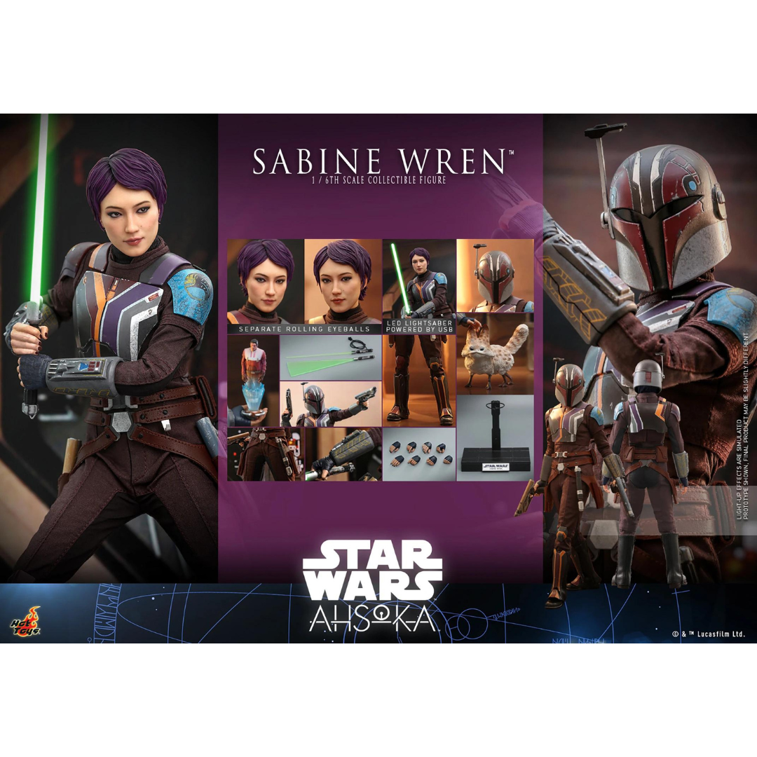 Sabine Wren Star Wars Ahsoka Sideshow Figure Hot Toys