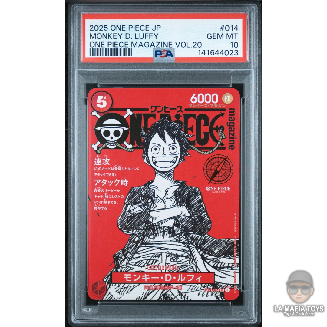 One Piece Tcg Magazine Vol.20 Monkey D. Luffy Japanese Promos One Piece Psa 10