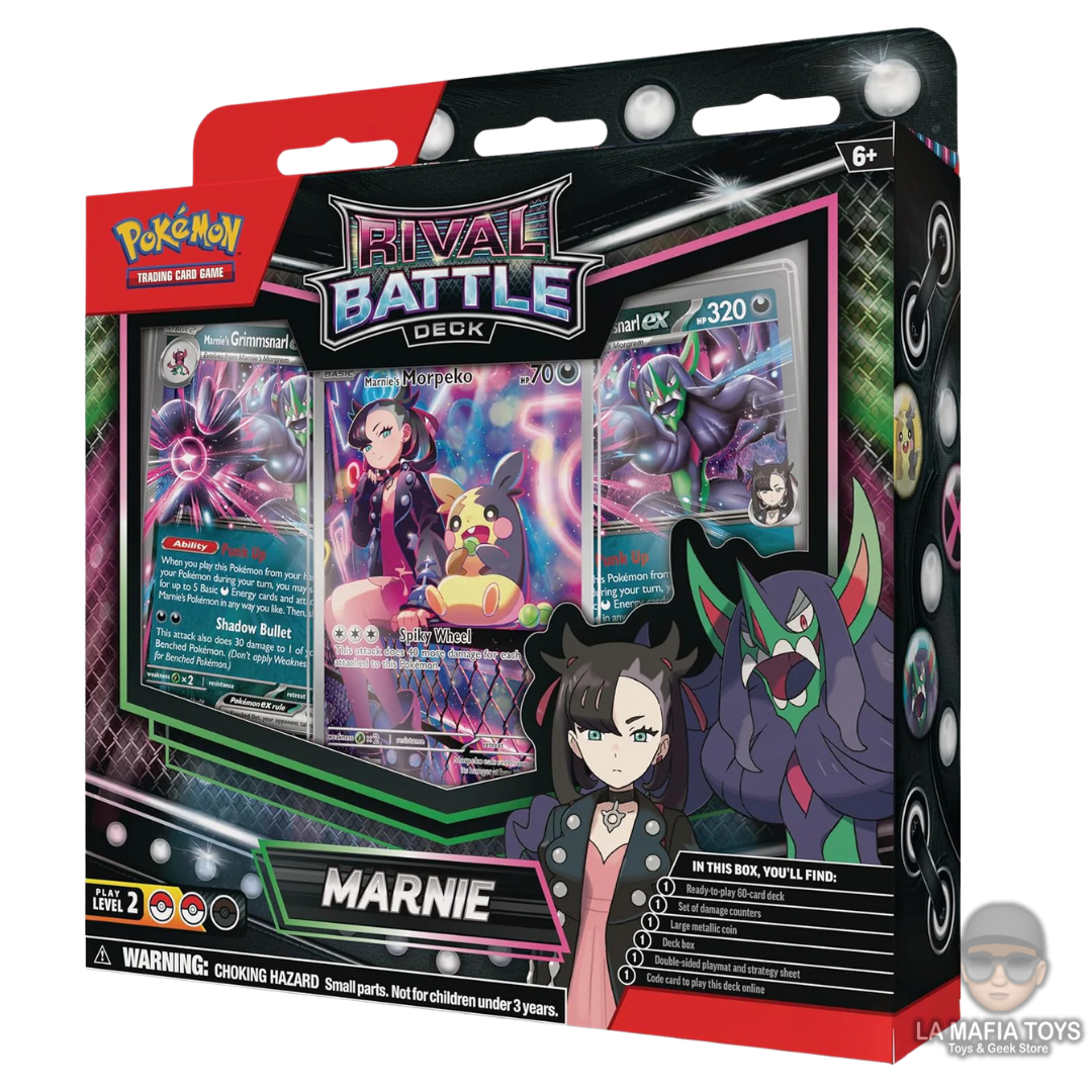 Pokemon tcg Destined Rivals Marnie Ex Battle Deck Español
