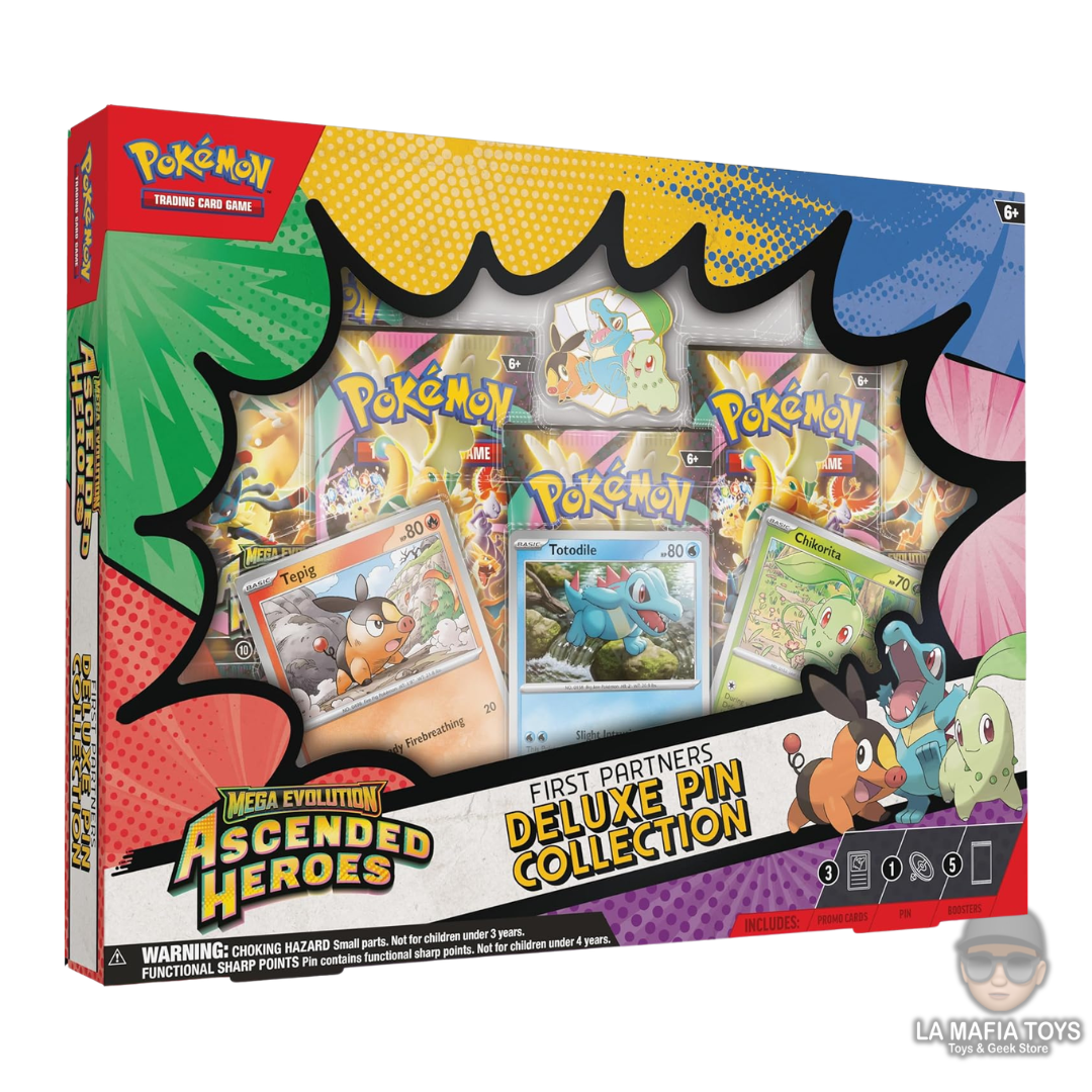 Pokemon Tcg Ascended Heroes First Partners DLX Pin Collection Ingles