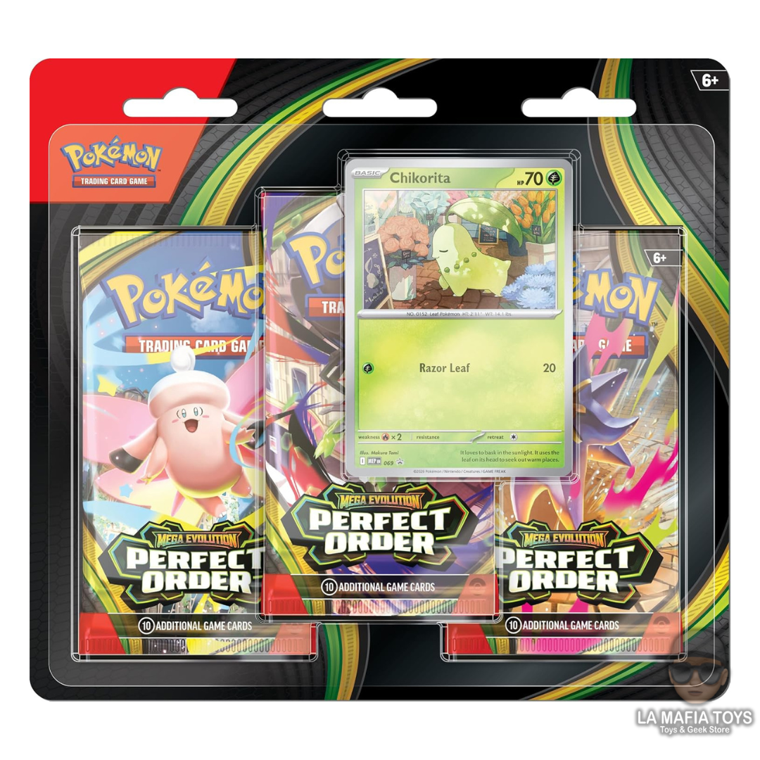 Pokemon Tcg Perfect Order- 3-Booster Blister Ingles