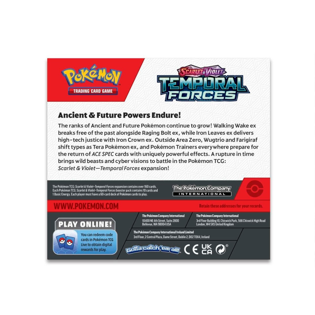 Scarlet Violet Temporal Forces Pokemon Sobre TCG