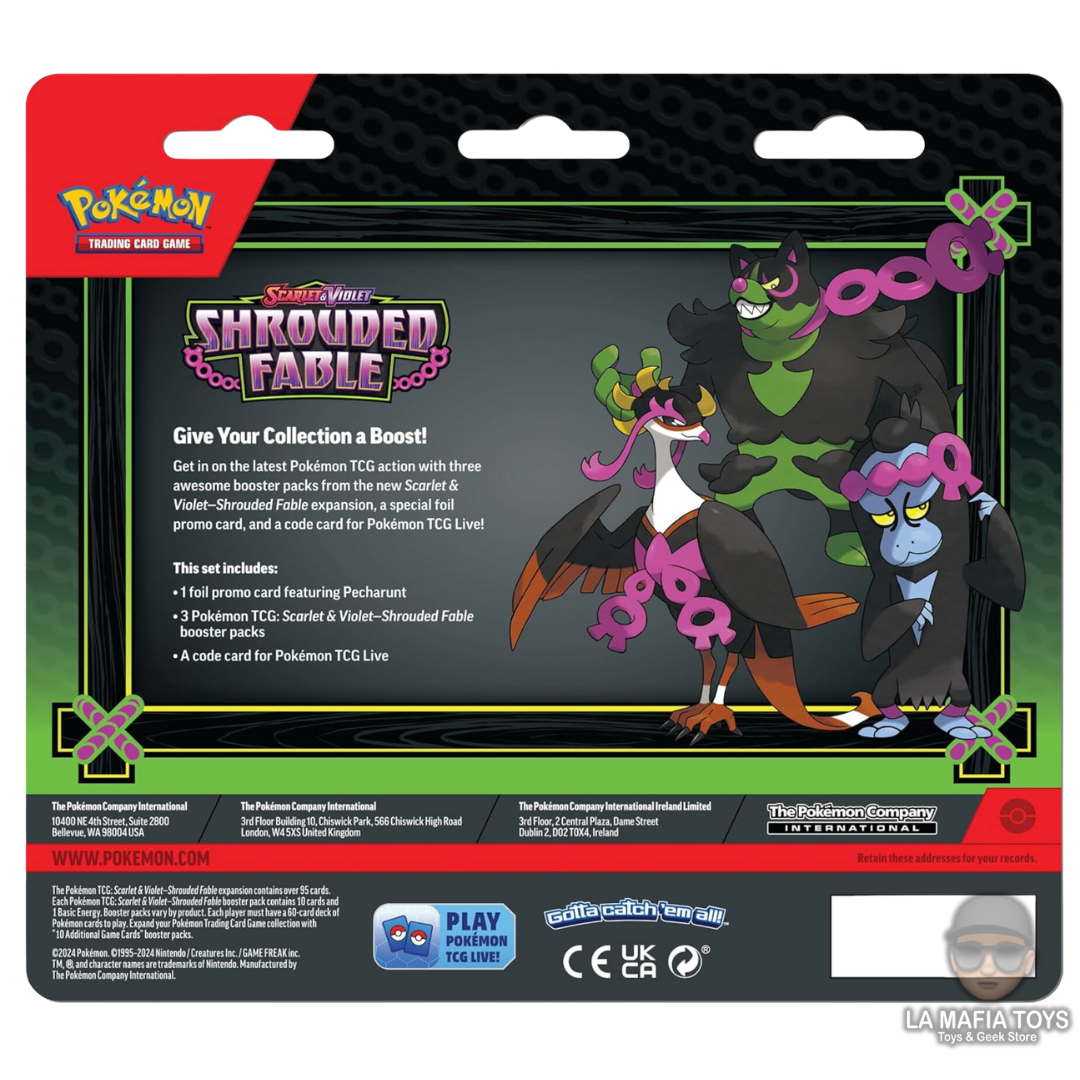 Pokemon Tcg Scarlet & Violet shrouded Fable Booster Blister Pecharunt Ingles