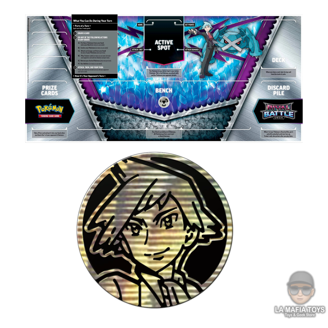 Pokemon tcg Destined Rivals Steven Ex Battle Deck Español