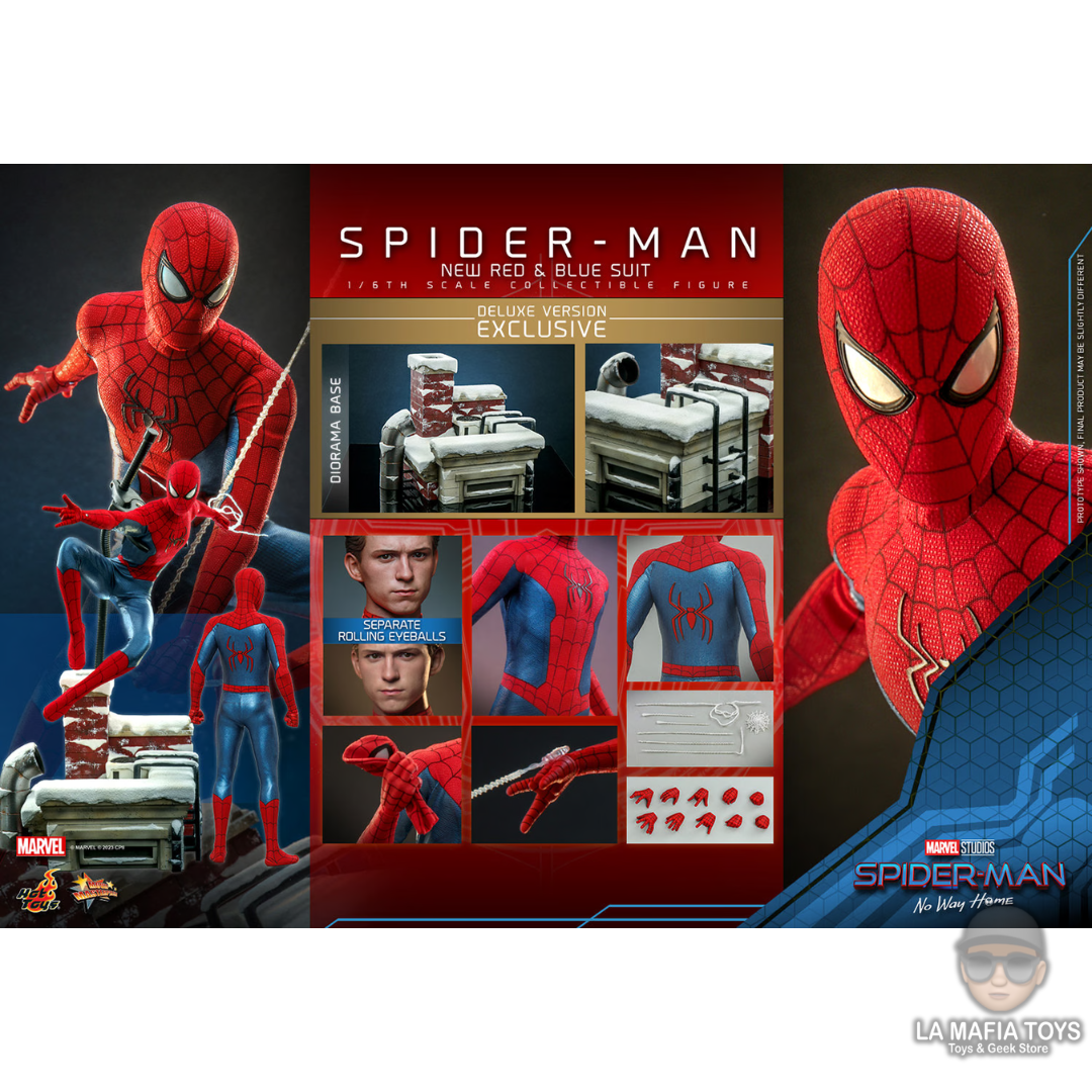 Hot Toys Marvel Spider Man New Red And Blue Suit Deluxe Version