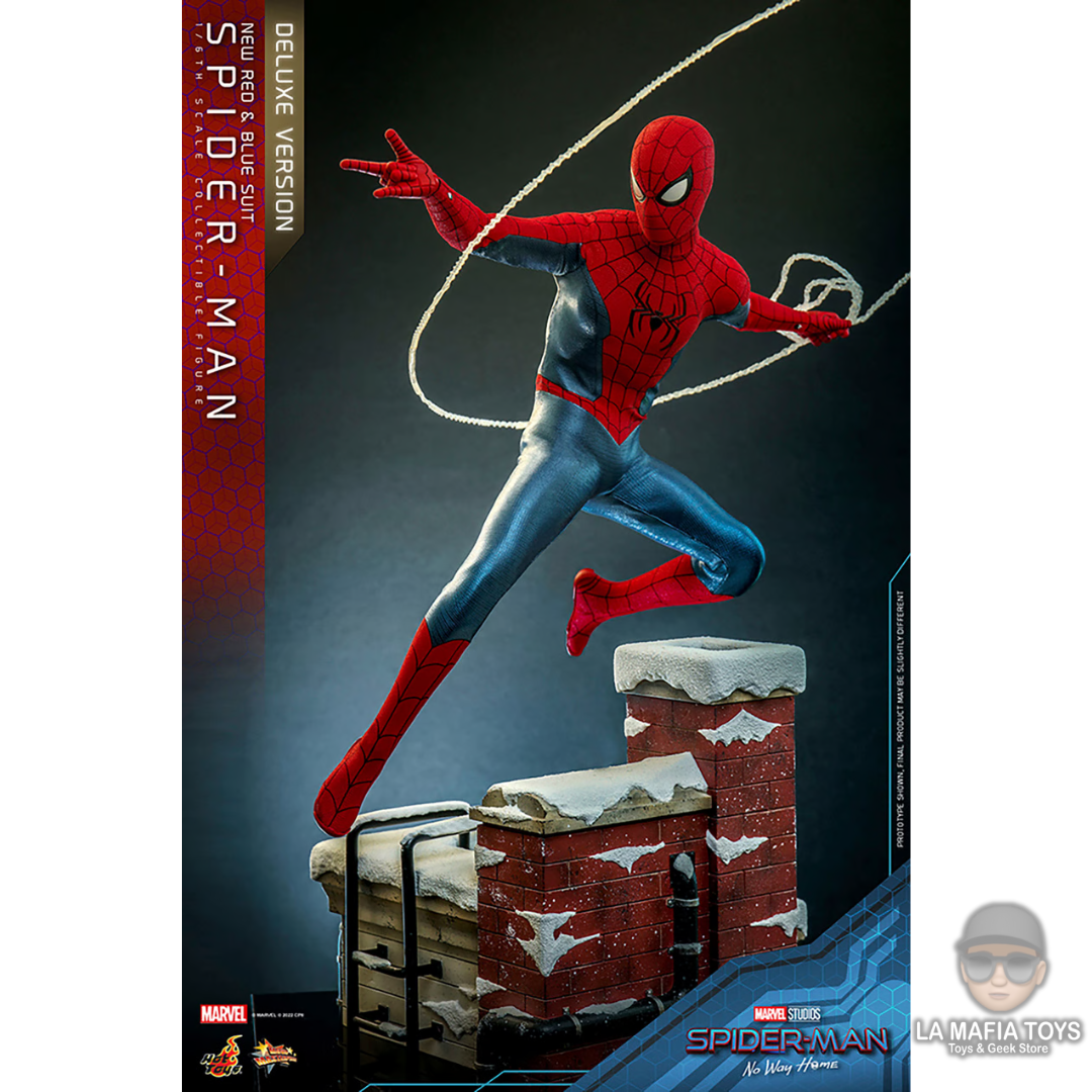 Hot Toys Marvel Spider Man New Red And Blue Suit Deluxe Version