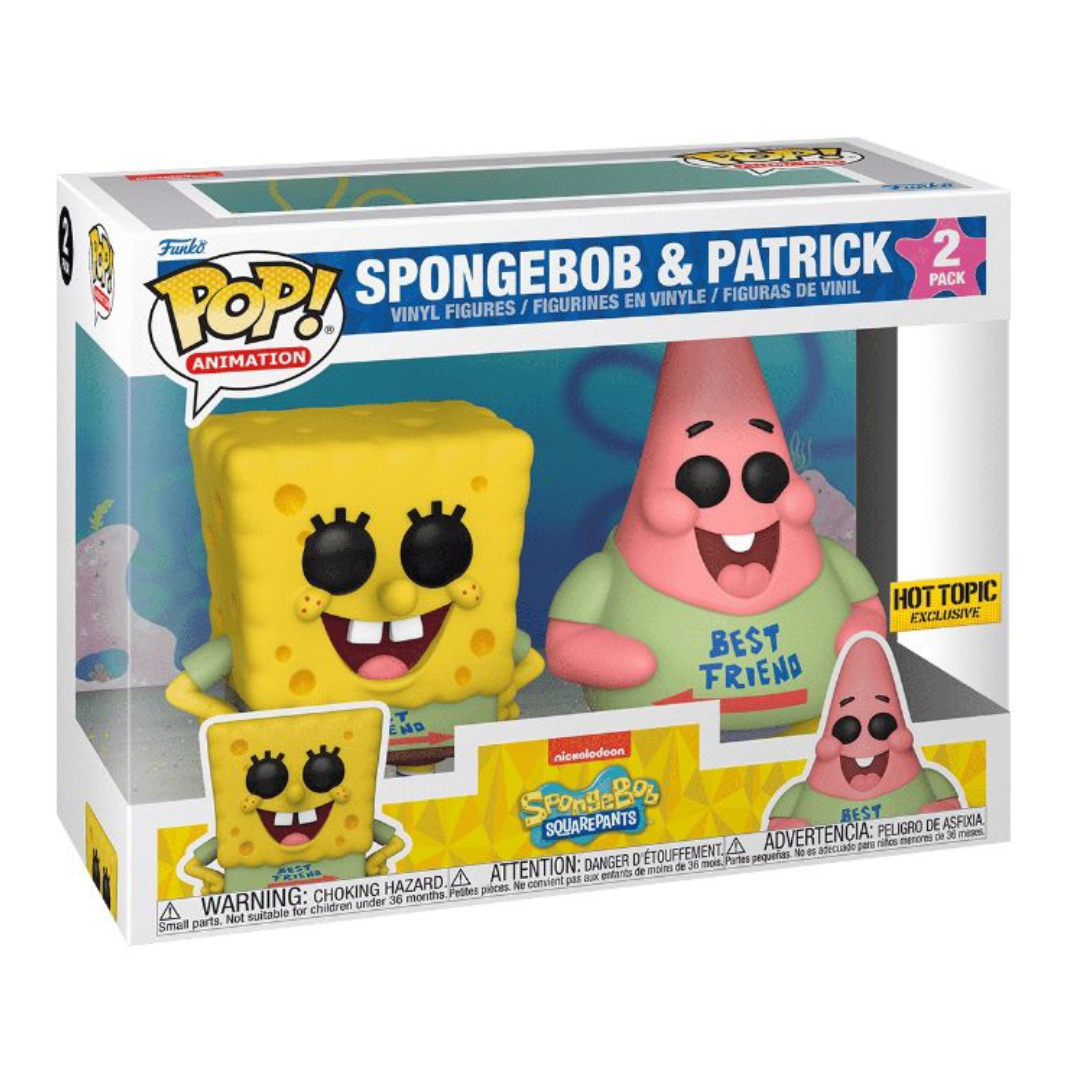 Funko Pop Bob Esponja & Patricio 2 Pack Hot Topic Exclusivo