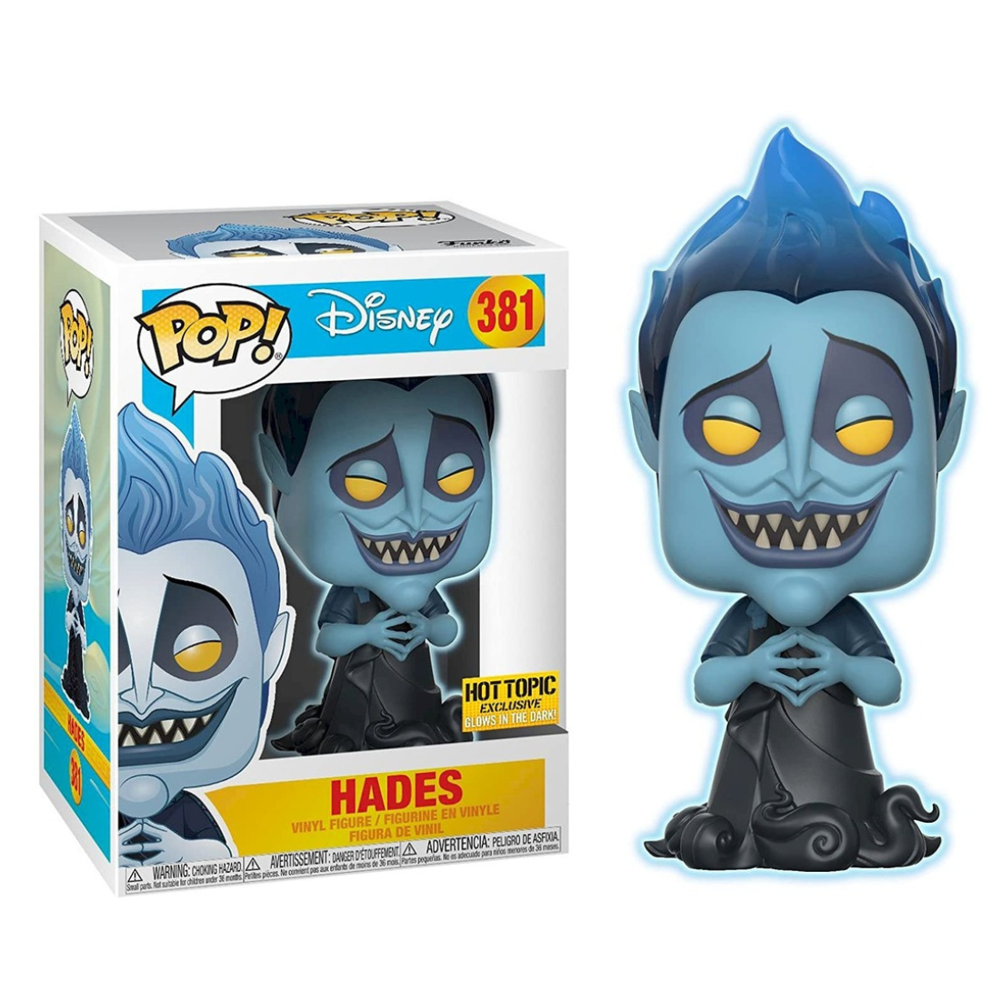 HADES HERCULES FUNKO POP HOT TOPIC GLOW