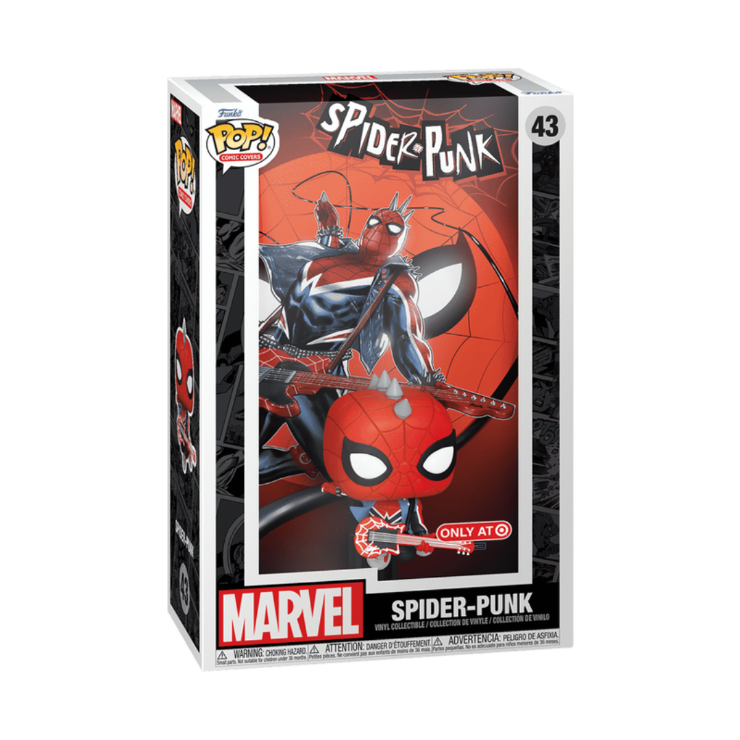 Funko Pop Covers Marvel SpiderPunk 43 Only At Target Exclusvio