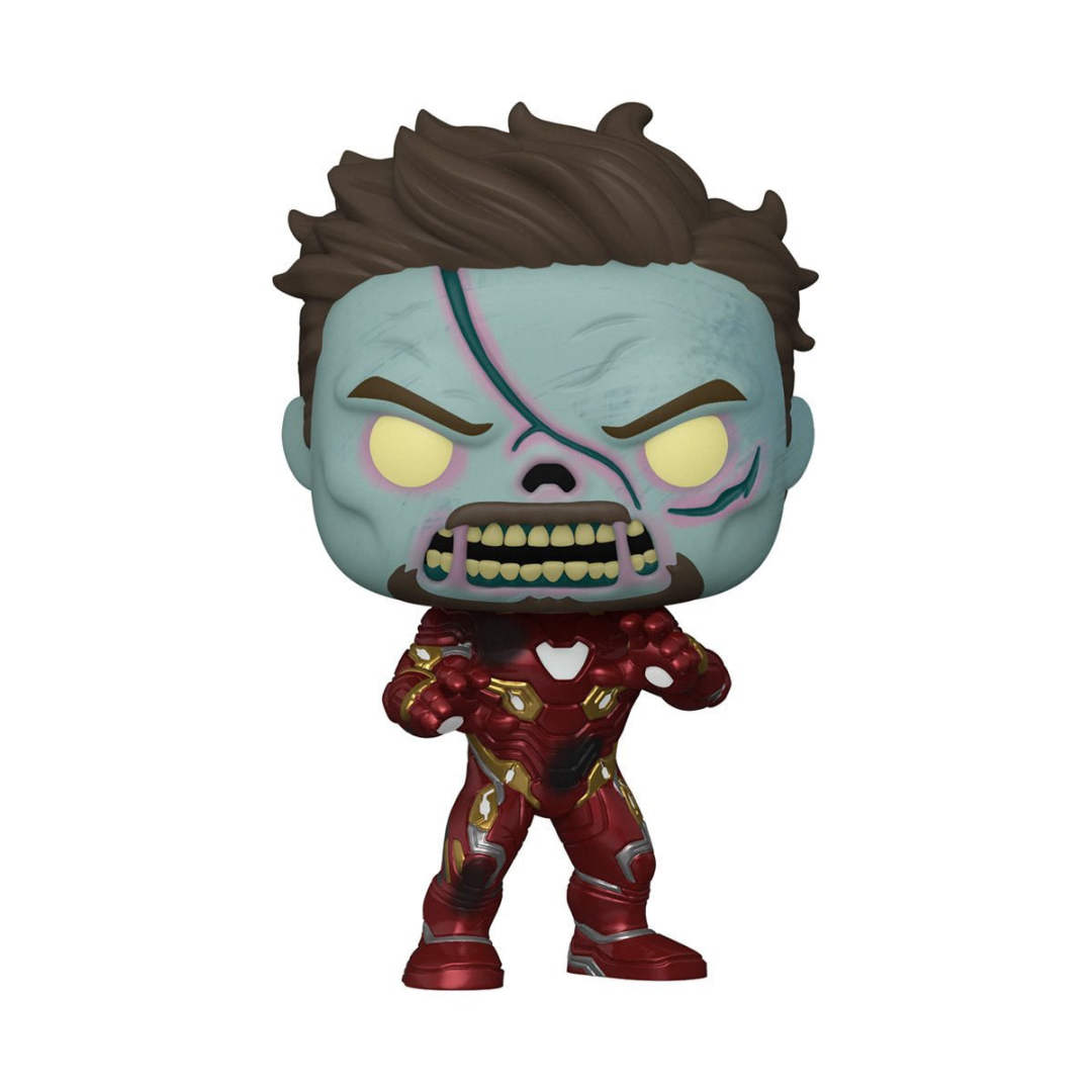 Funko Pop Zombie Iron Man 944 What If? Glow Amazon Exclusivo