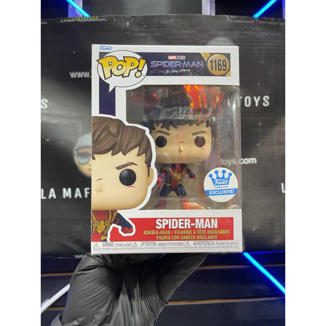 EXCLUSIVO FUNKO SPIDERMAN SIN MASCARA FUNKO SHOP