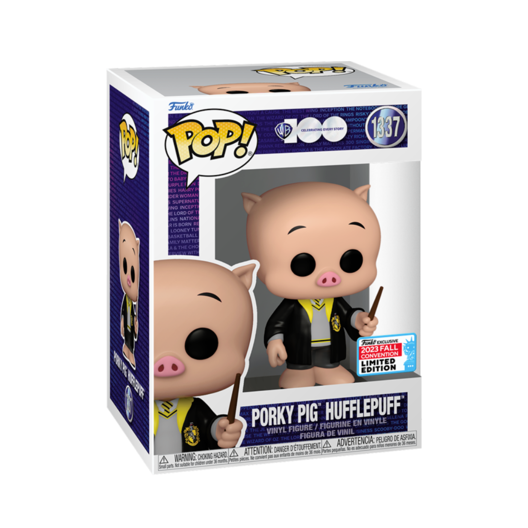 WARNER BROS 100 AÑOS PORKY PIG HUFFLEPUFF EXCLUSIVO
