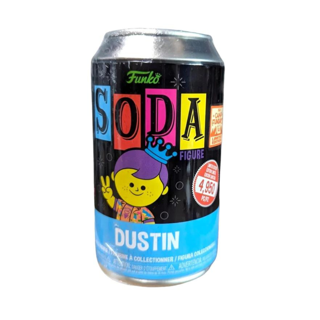 Funko Soda Freddy Dustin Camp Fundays 2023 BlackLight Exclusivo