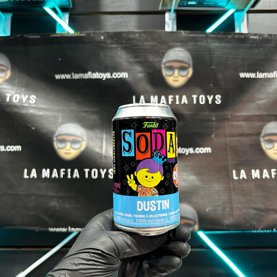 Funko Soda Freddy Dustin Camp Fundays 2023 BlackLight Exclusivo