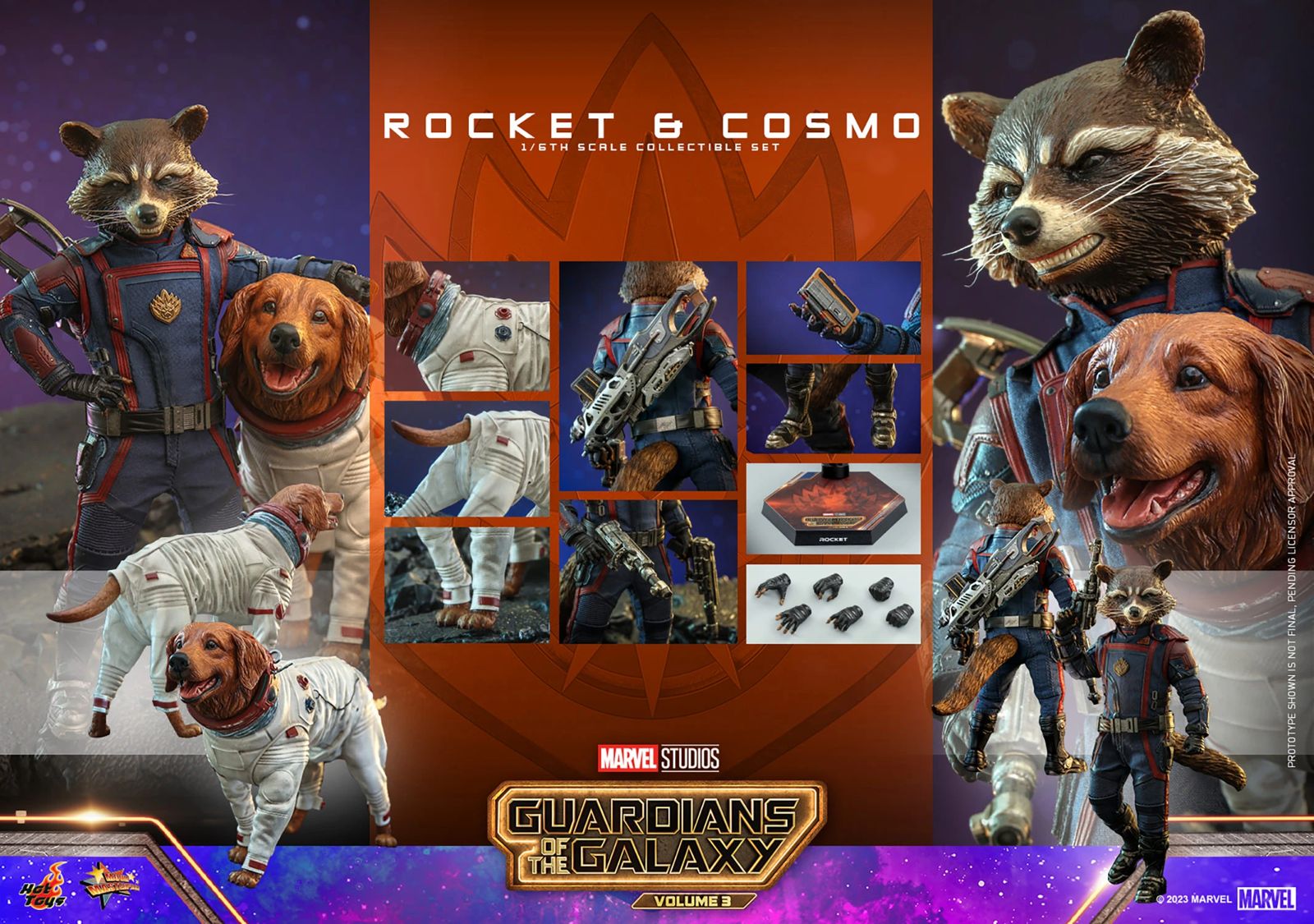 Hot Toys Marvel Rocket And Cosmo
