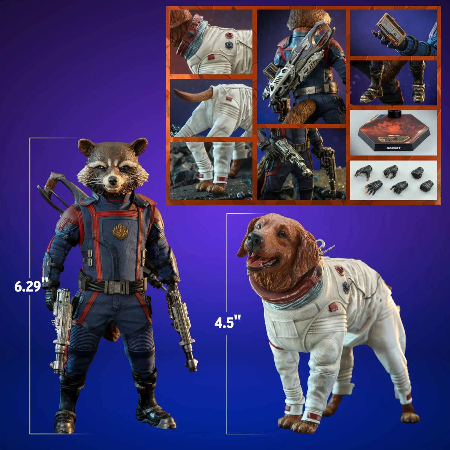 Hot Toys Marvel Rocket And Cosmo