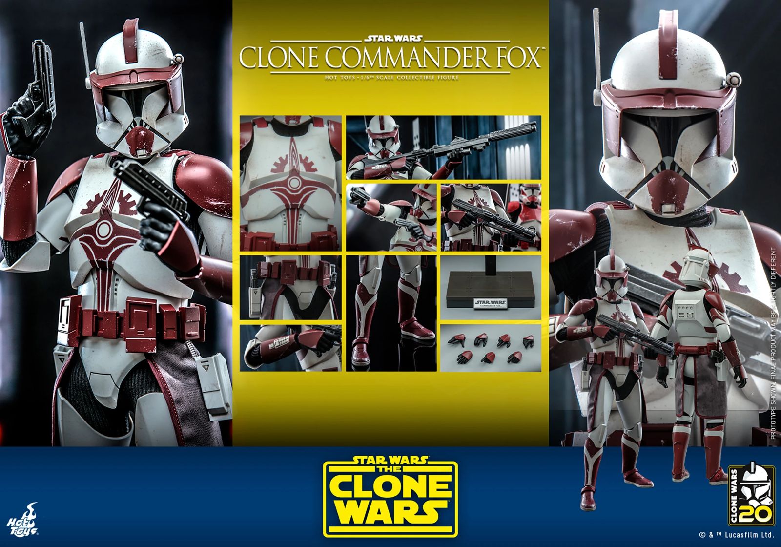 Hot Toys Star Wars Clone Commander Fox