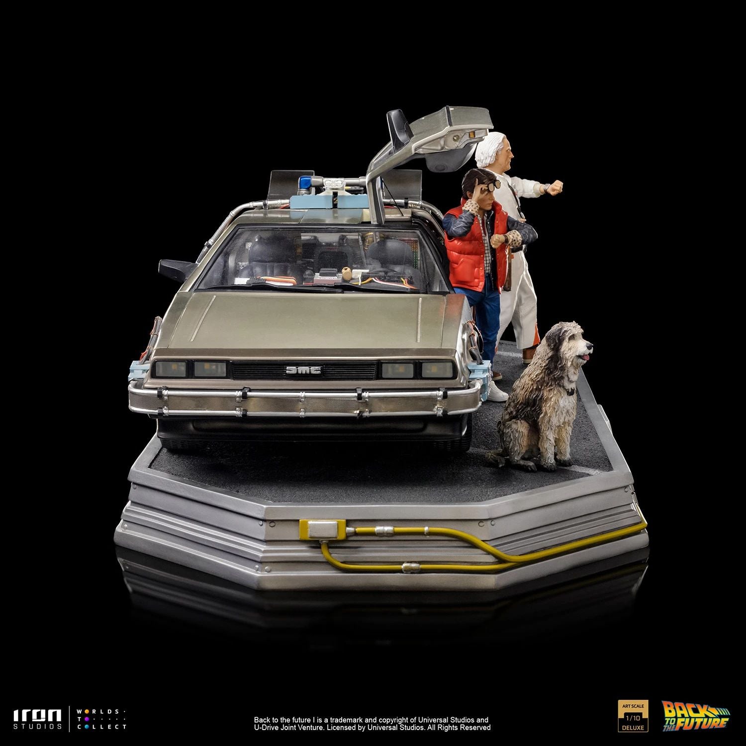 Iron Studios Back To The Future DeLorean Full Set Deluxe