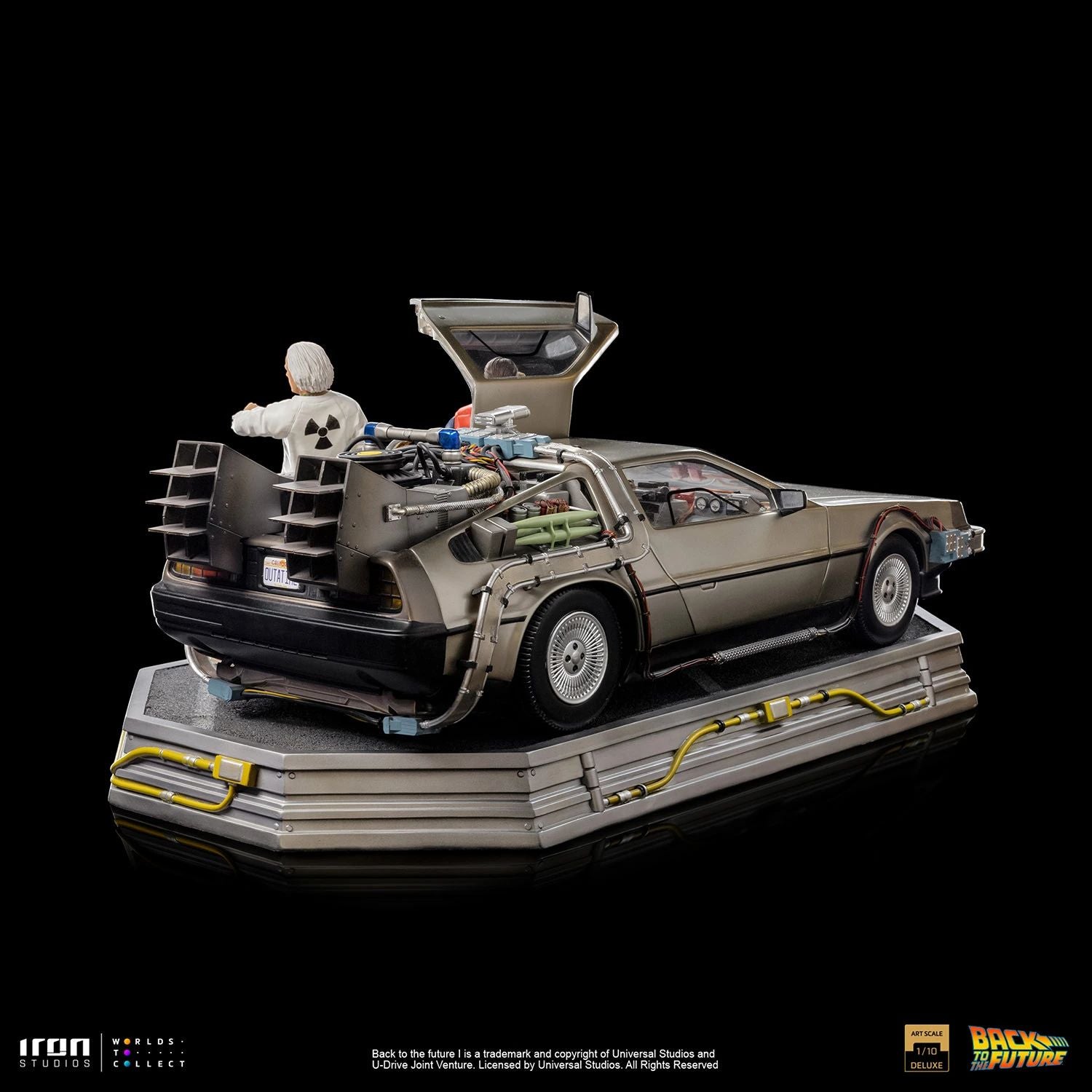Iron Studios Back To The Future DeLorean Full Set Deluxe