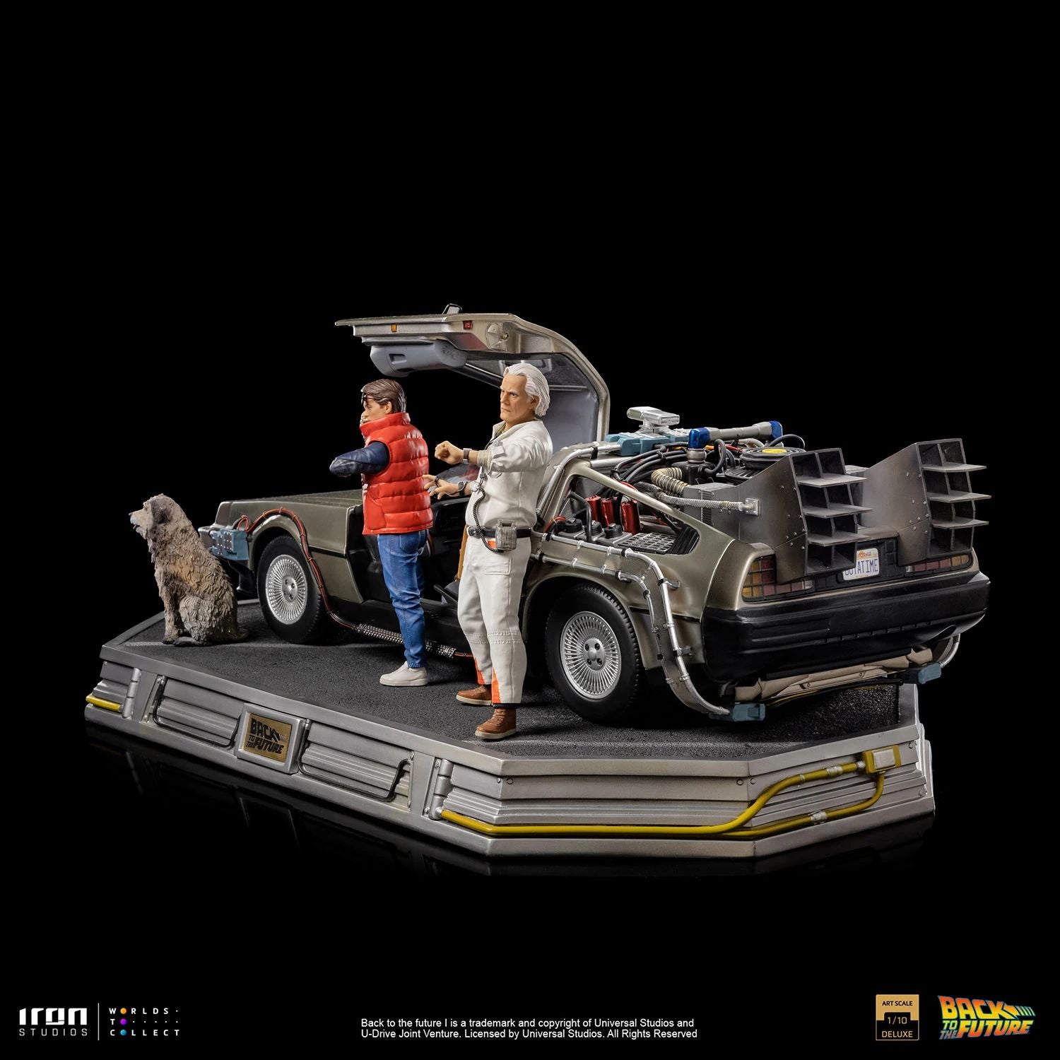 Iron Studios Back To The Future DeLorean Full Set Deluxe