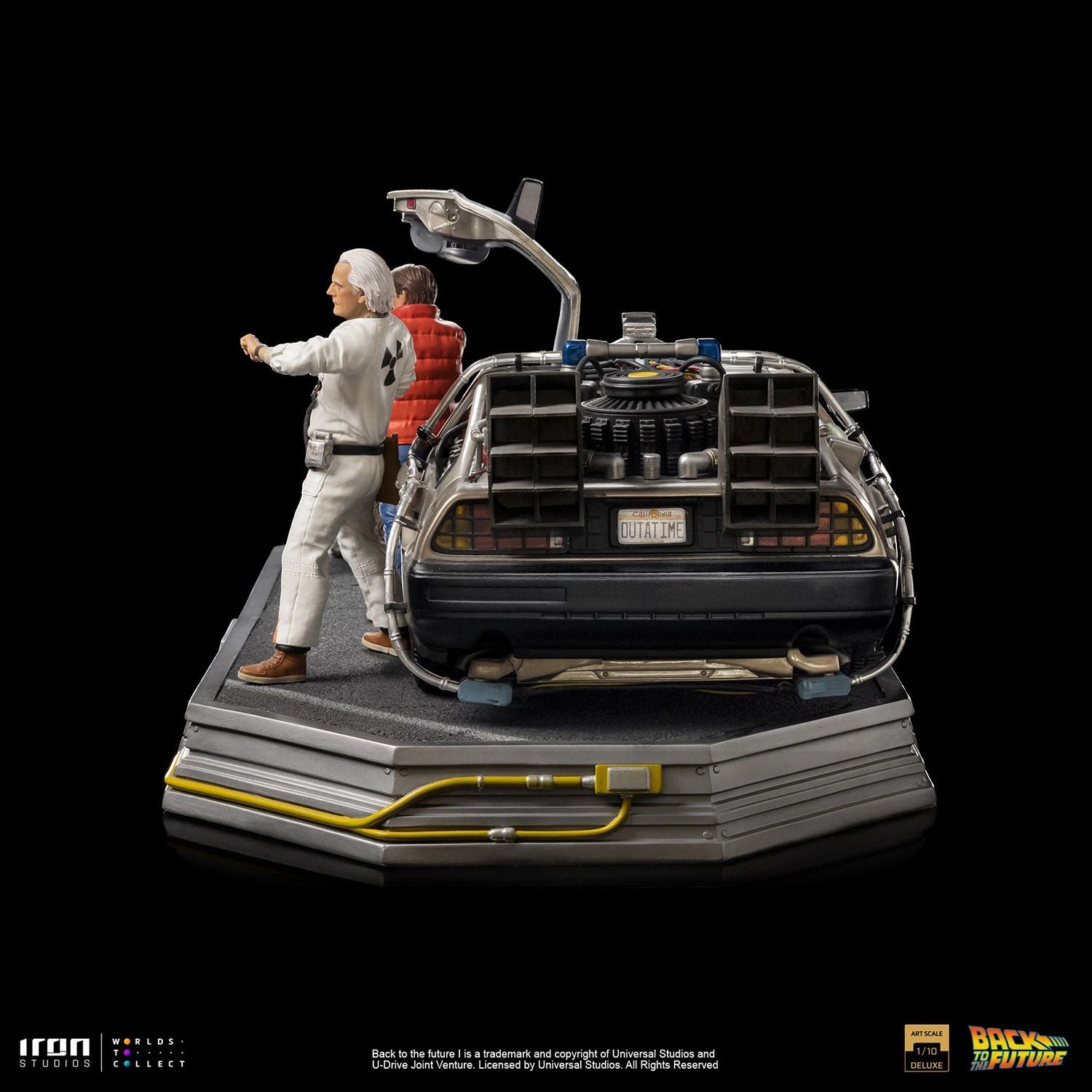 Iron Studios Back To The Future DeLorean Full Set Deluxe