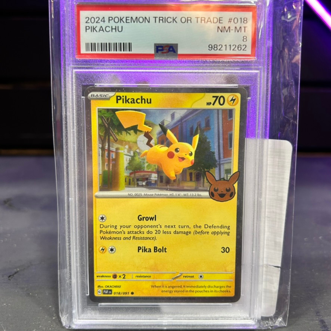 2024 Pokemon Trick Or Trade Pikachu Scarlet & Violet PSA 10