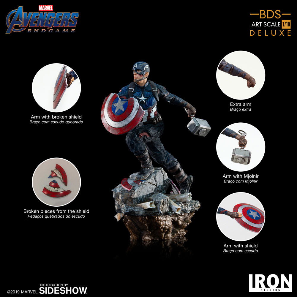 Iron Studios: Avengers Endgame - Capitan America (Deluxe Version)