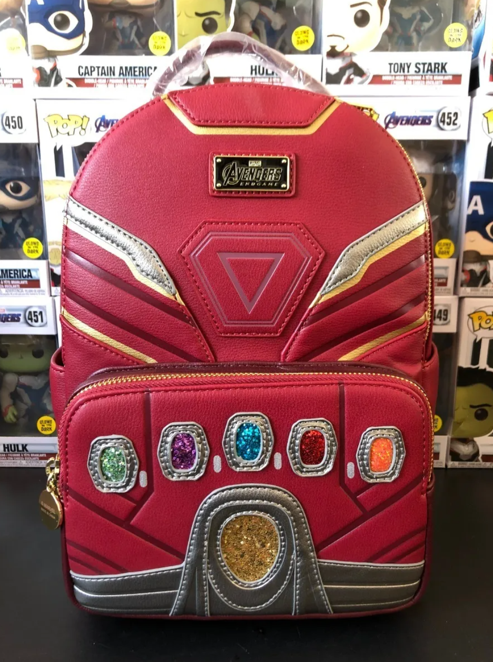Loungefly X Avengers Endgame - Mochila Guantelete Iron Man