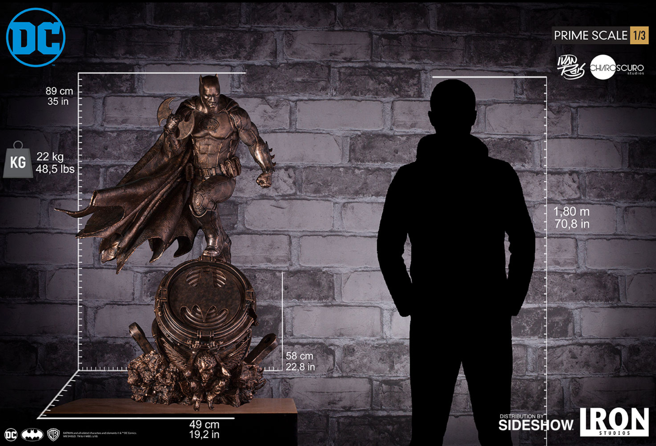 Iron Studios: Dc Comics Batman - Batman Bronze Prime