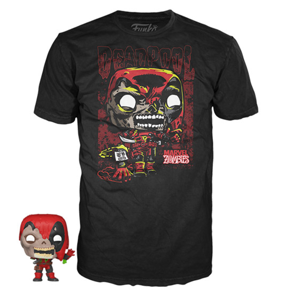 Funko Pocket & Tee: Marvel - Zombie Deadpool
