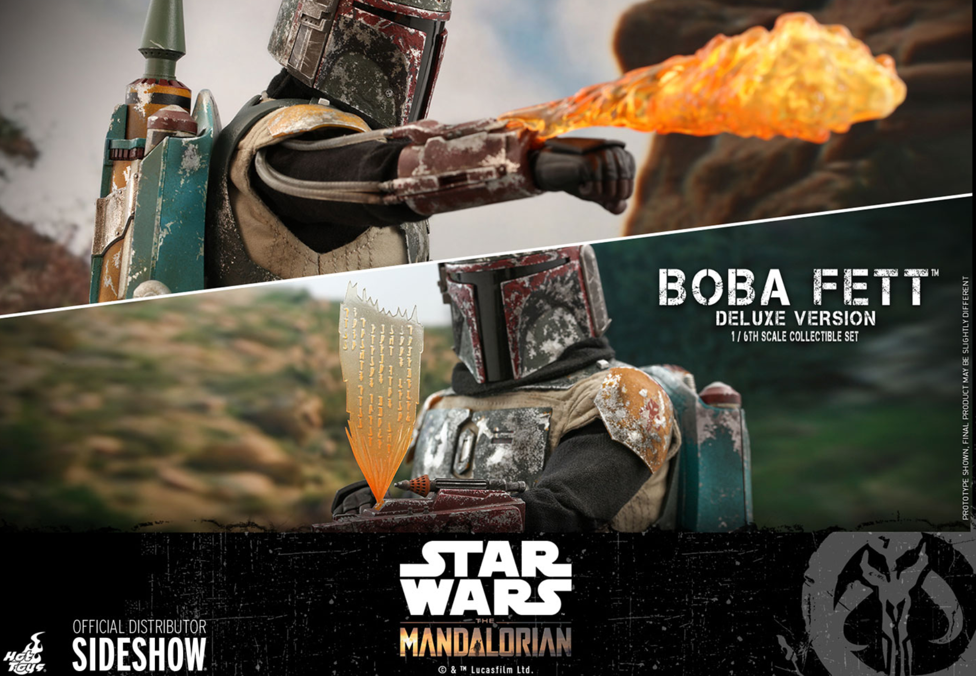 Hot Toys Star Wars The Mandalorian Boba Fett (Deluxe Version)