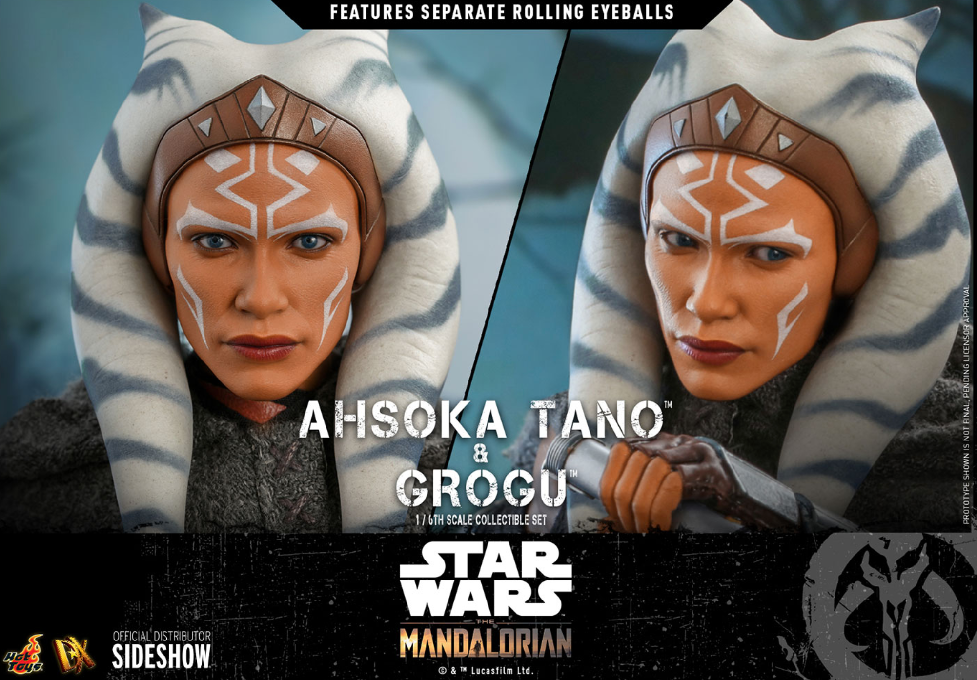 Hot Toys Star Wars The Mandalorian Ahsoka Tano and Grogu