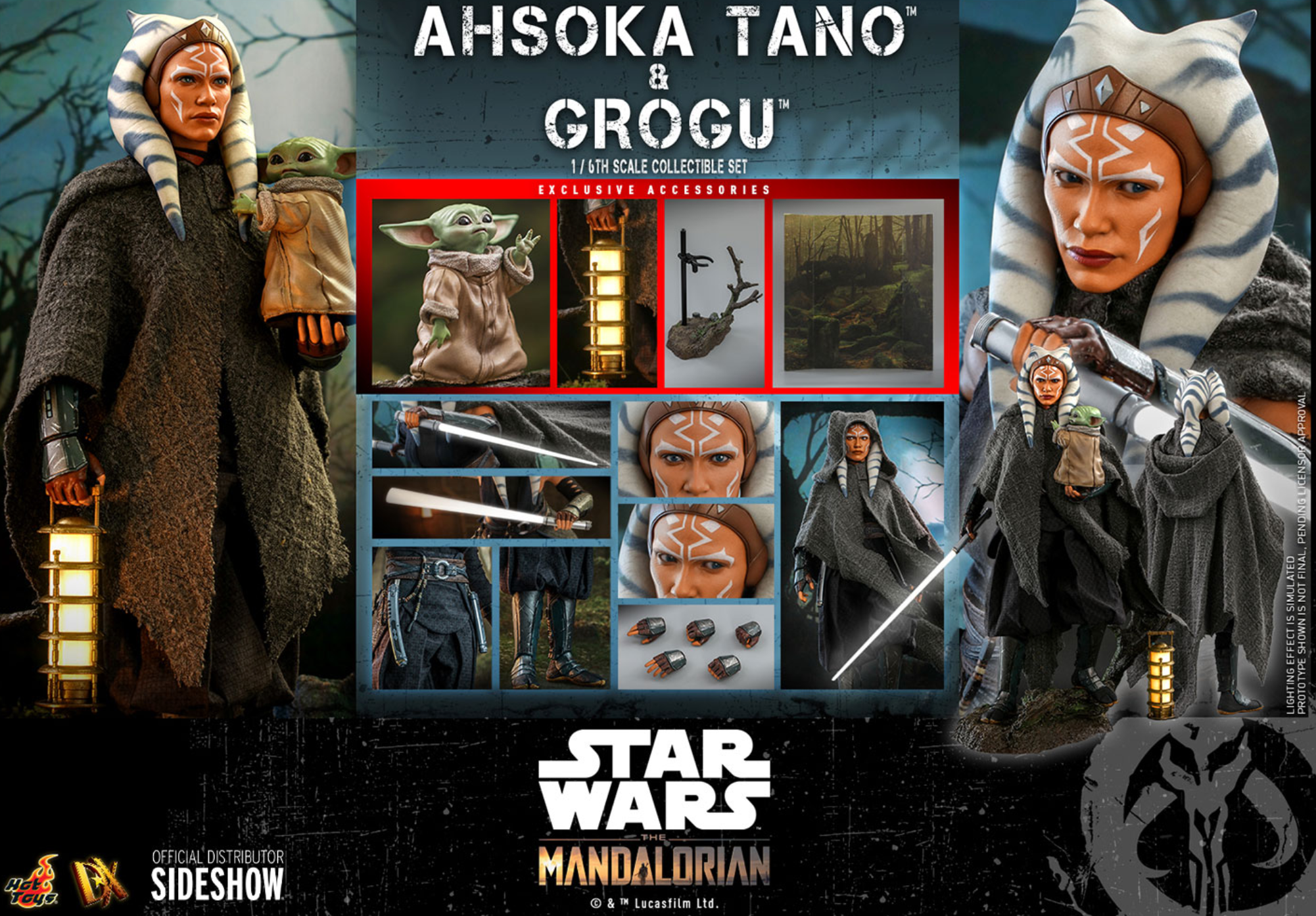 Hot Toys Star Wars The Mandalorian Ahsoka Tano and Grogu