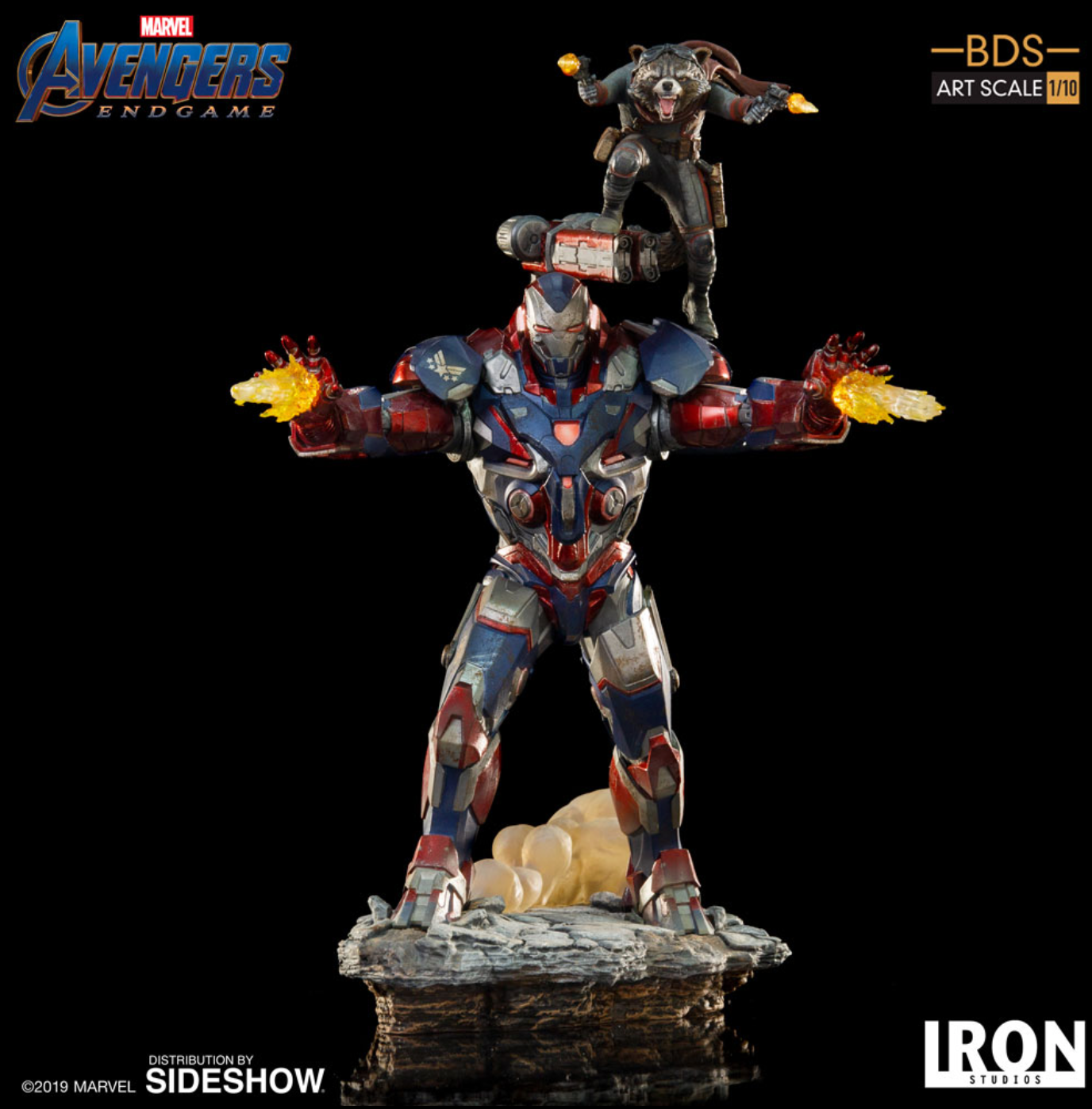 Iron Studios: Avengers Endgame - Iron Patriot & Rocket