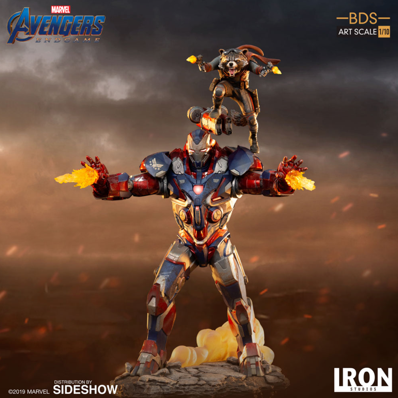 Iron Studios: Avengers Endgame - Iron Patriot & Rocket