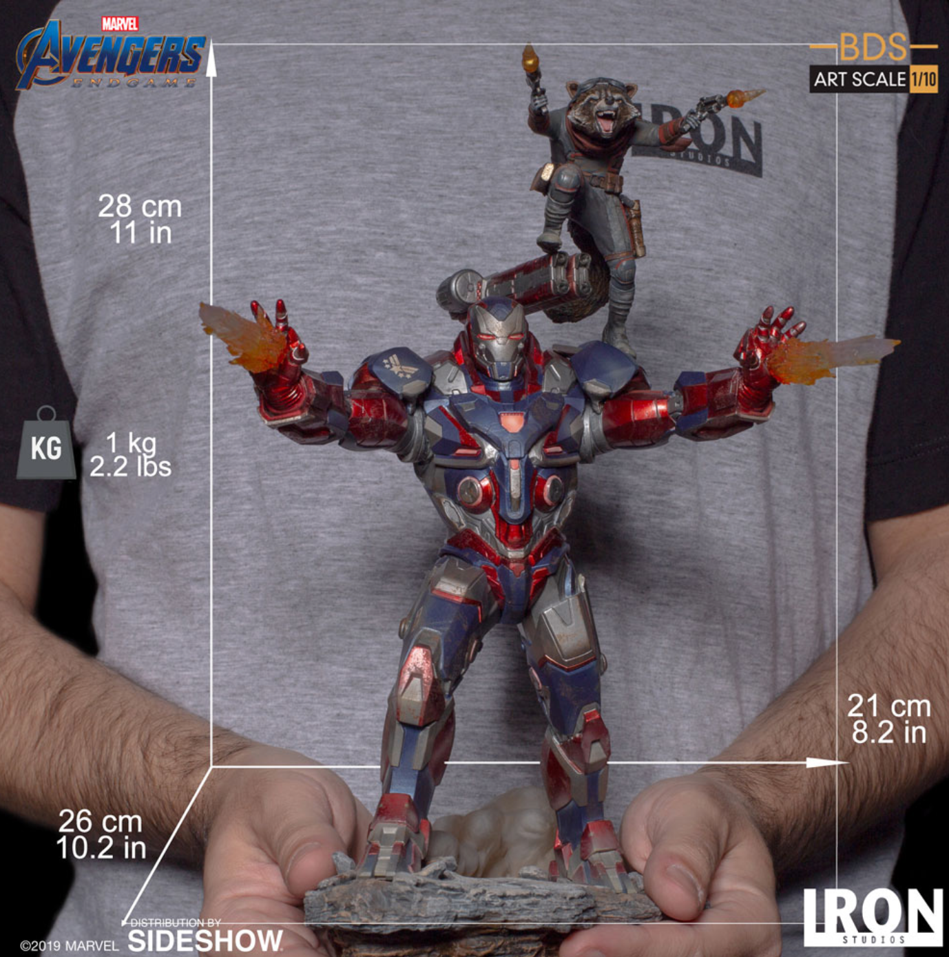 Iron Studios: Avengers Endgame - Iron Patriot & Rocket